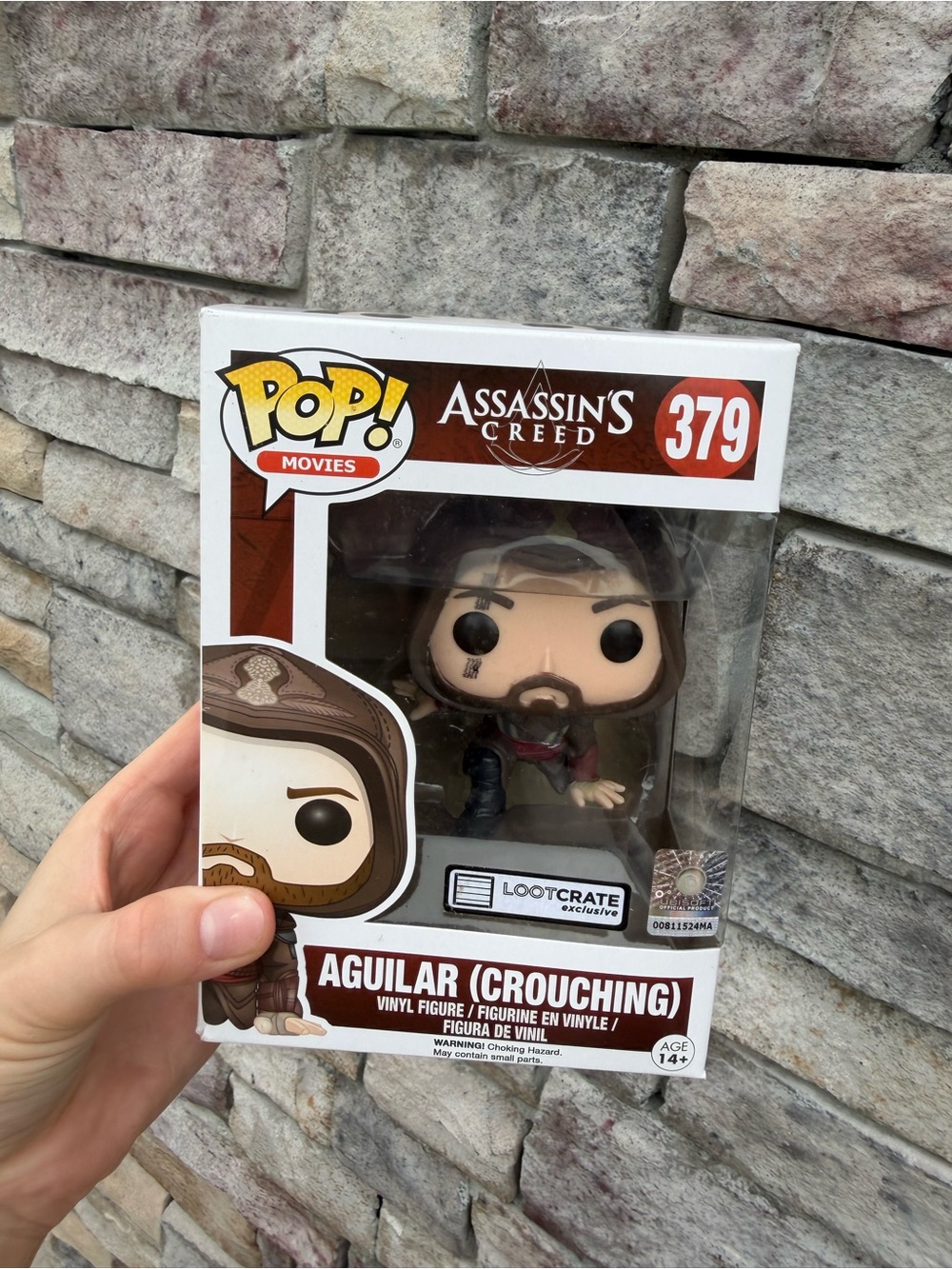 Funko Pop! Movies Assassin's Creed Aguilar (Crouching) #379 - Brown NEW